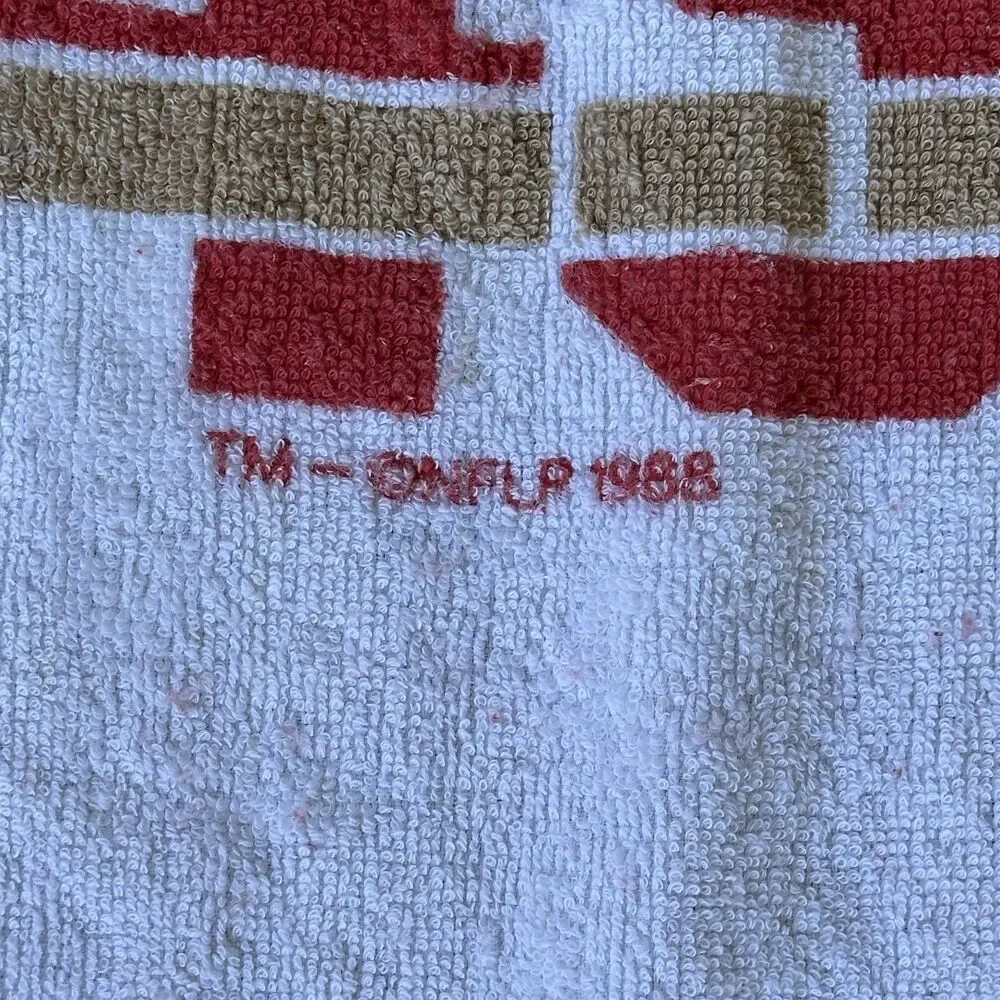 Vintage San Francisco 49ers Beach Towel Jack‎ Davis 1988 NFL Rare 58x28”